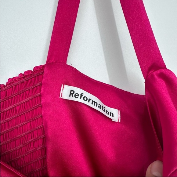 Reformation Women’s Fonda Silk Bustier Mini Dress - Picture 4 of 5